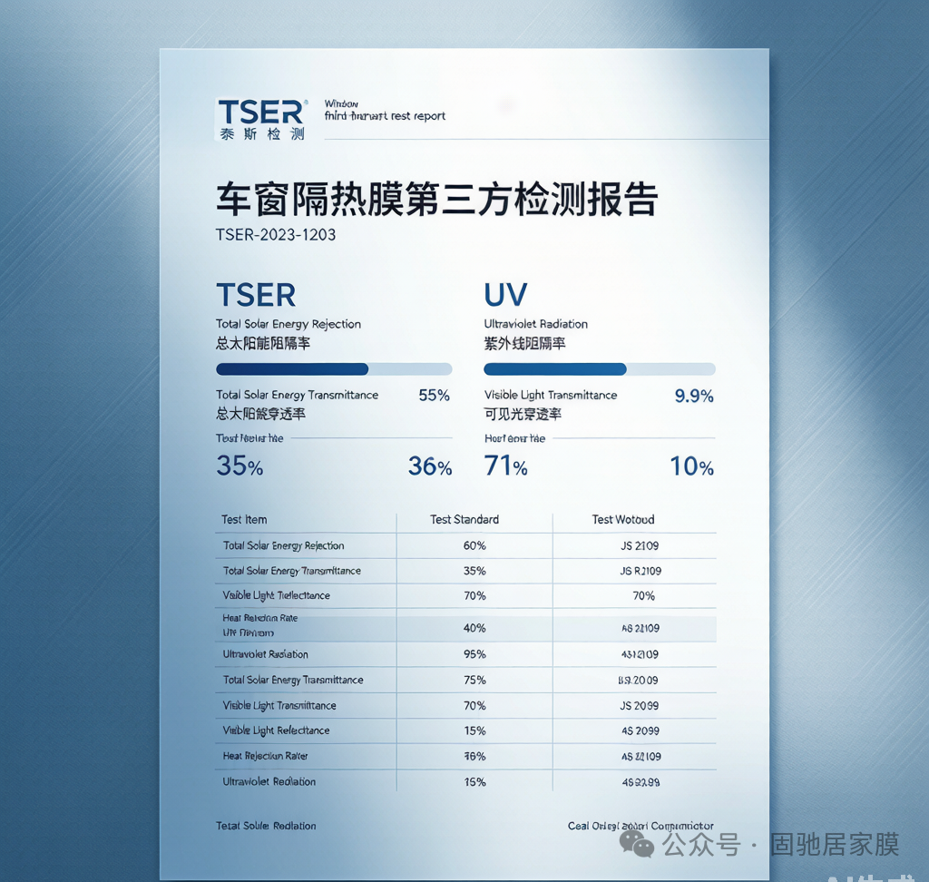 FlexiShield 隔热与紫外线数据检测报告